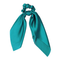 Scrunchie Women Ribbon Elastic Hair Scarf