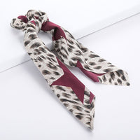 Scrunchie Women Ribbon Elastic Hair Scarf