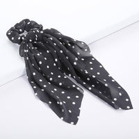 Scrunchie Women Ribbon Elastic Hair Scarf