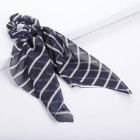 Scrunchie Women Ribbon Elastic Hair Scarf