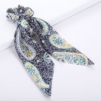 Scrunchie Women Ribbon Elastic Hair Scarf