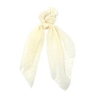 Scrunchie Women Ribbon Elastic Hair Scarf