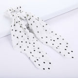 Scrunchie Women Ribbon Elastic Hair Scarf