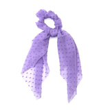 Scrunchie Women Ribbon Elastic Hair Scarf